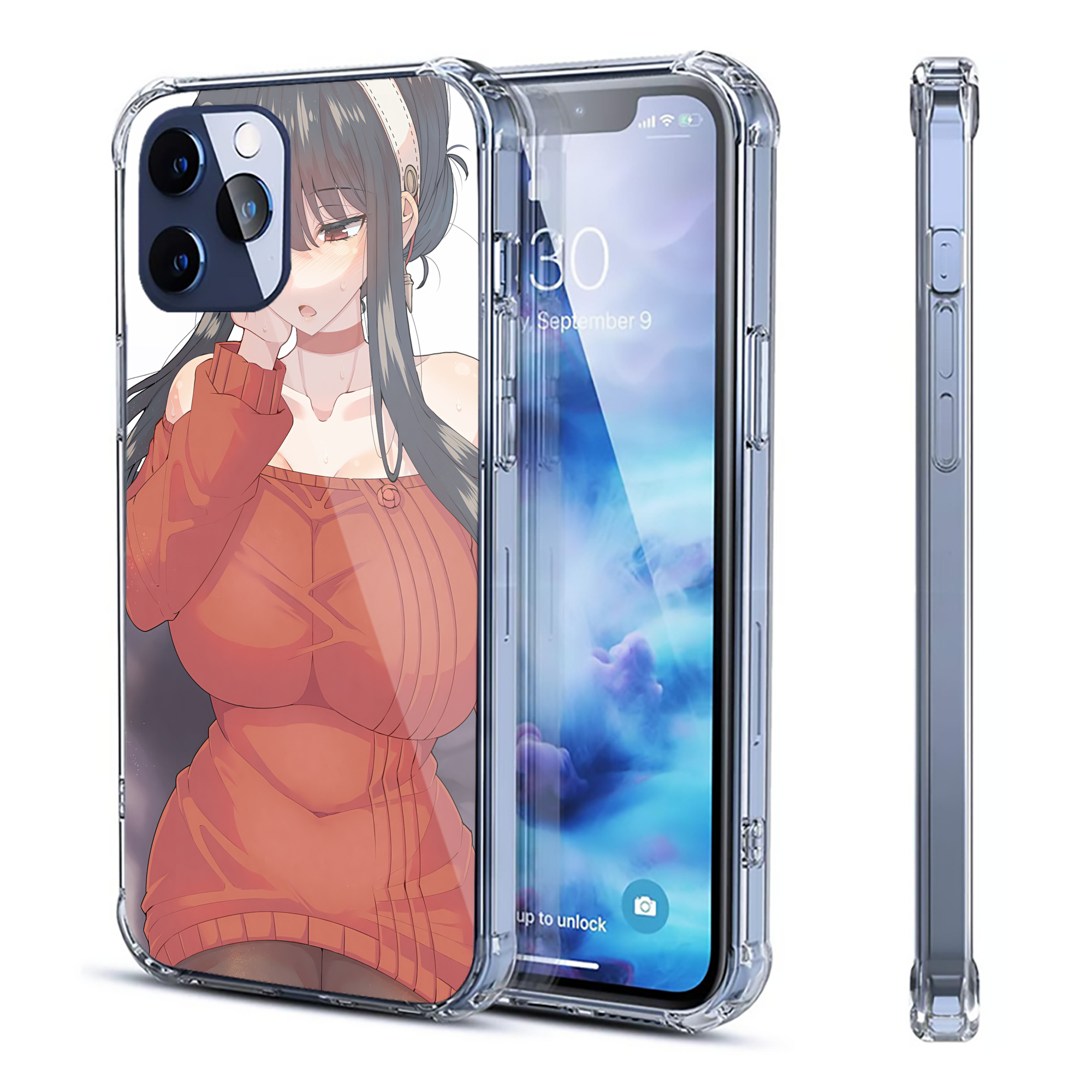 （画像用） SPY×FAMILY间谍家家酒 【iPhone 12シリーズ対応】透明スマホケース（クリアソフトケース）